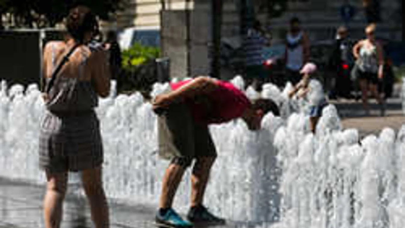 Kánikulaőrület: Fertőzhet a szökőkutak vize, sokan isznak belőle