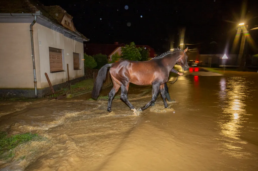 Vihar - Károkat okozott a hatalmas mennyiségû esõ Surdon