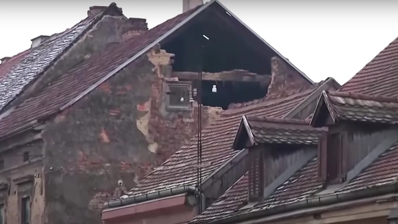 Hatalmas pusztítást végzett a horvát földrengés, brutális videón a katasztrófa