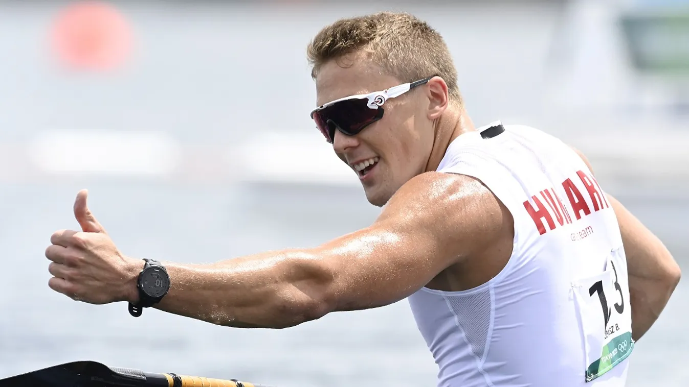 Kopasz Bálint a kajak-kenusok Sea Forest-pályáján a tokiói olimpián