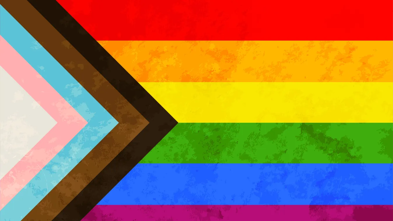 Progress,Pride,Flag,With,Grunge,Texture,,Lgbt,Sign