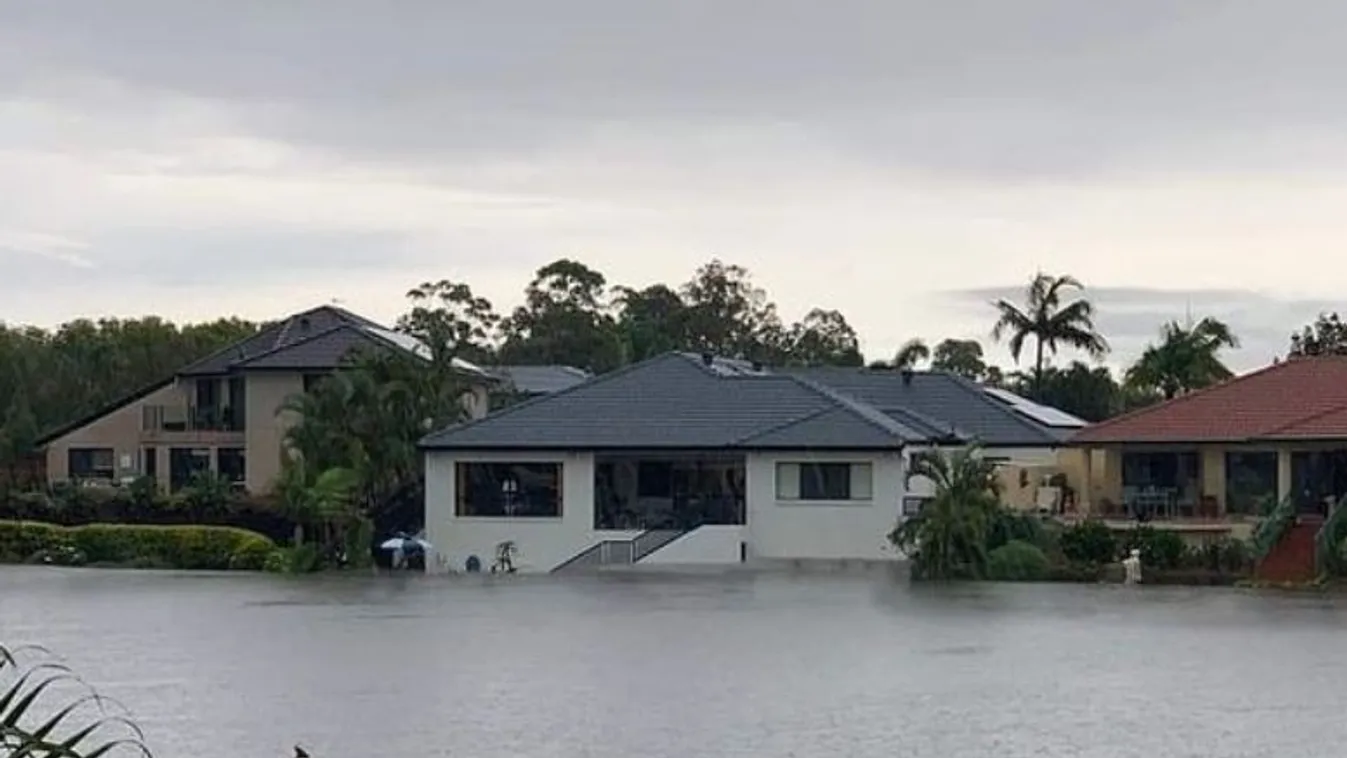 Megdöbbentő képek: cápa úszik az ausztrál város utcáin