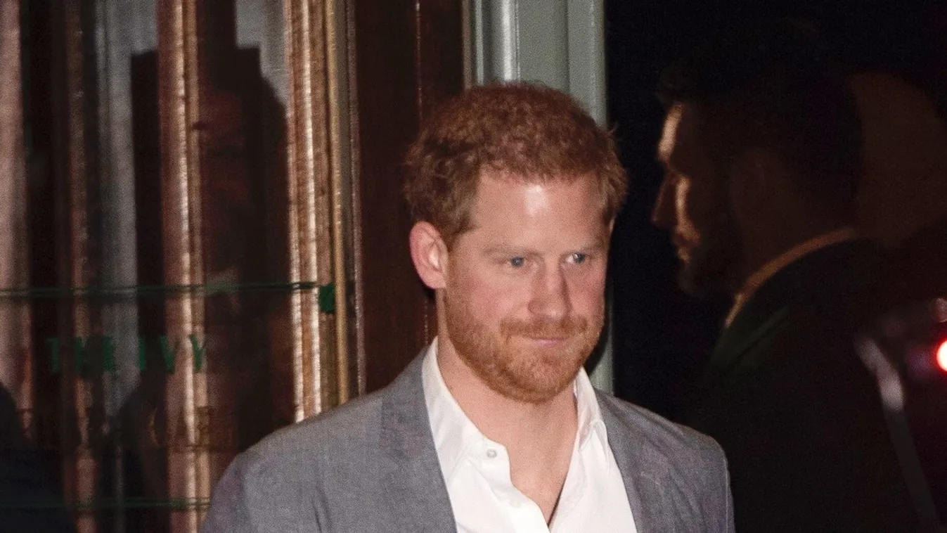Prince Harry Duke of Sussex goes to the Ivy Chelsea Garden