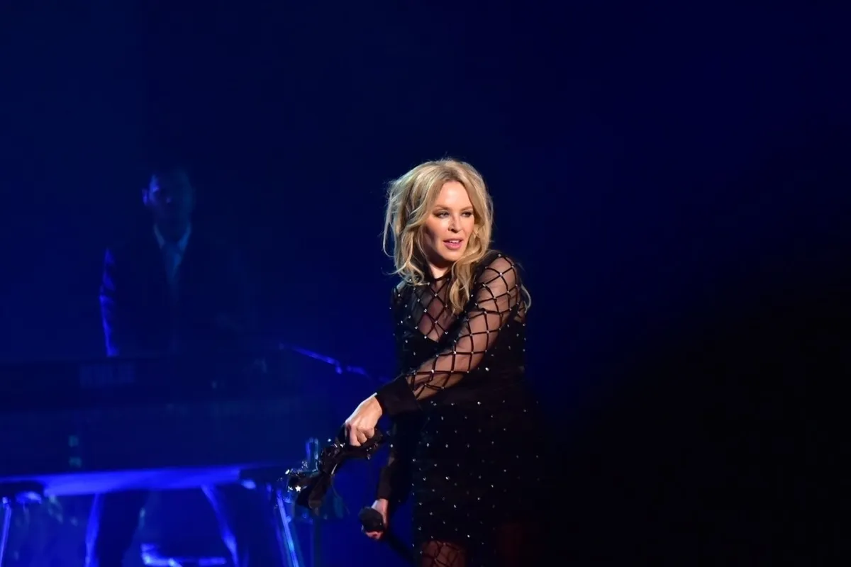 Kylie Minogue performs at the GRLS festival in São Paulo Sziget