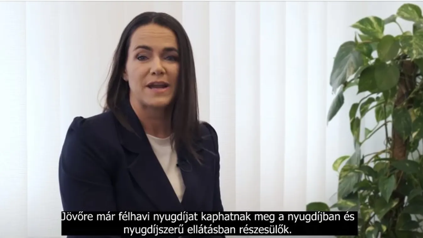 Novák Katalin: Folytatódik a 13. havi nyugdíj visszaépítése