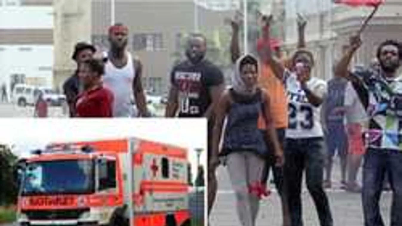 Mentőautóra támadt egy afrikai horda Nürnbergben