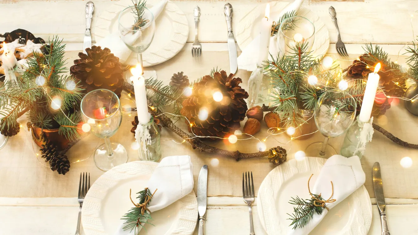 Christmas table setting