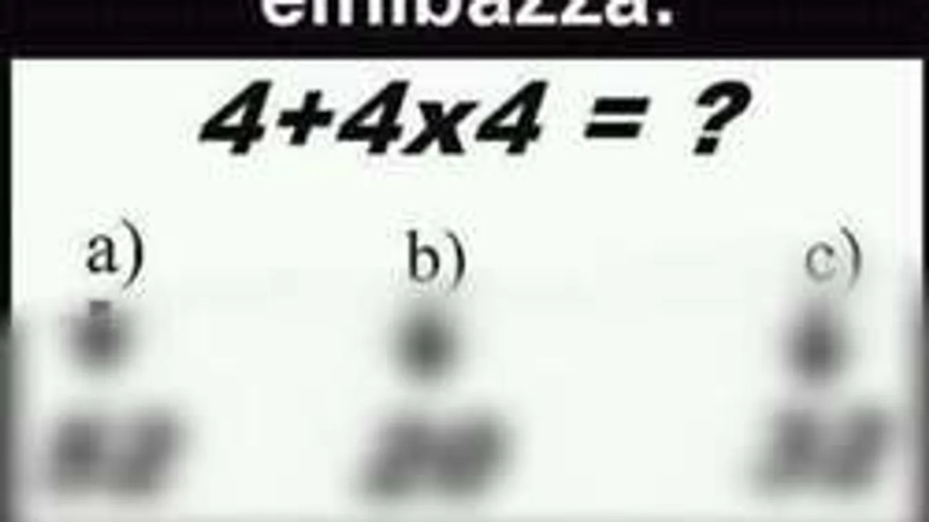 Az egész ország ezen a matekpéldán vitázik!