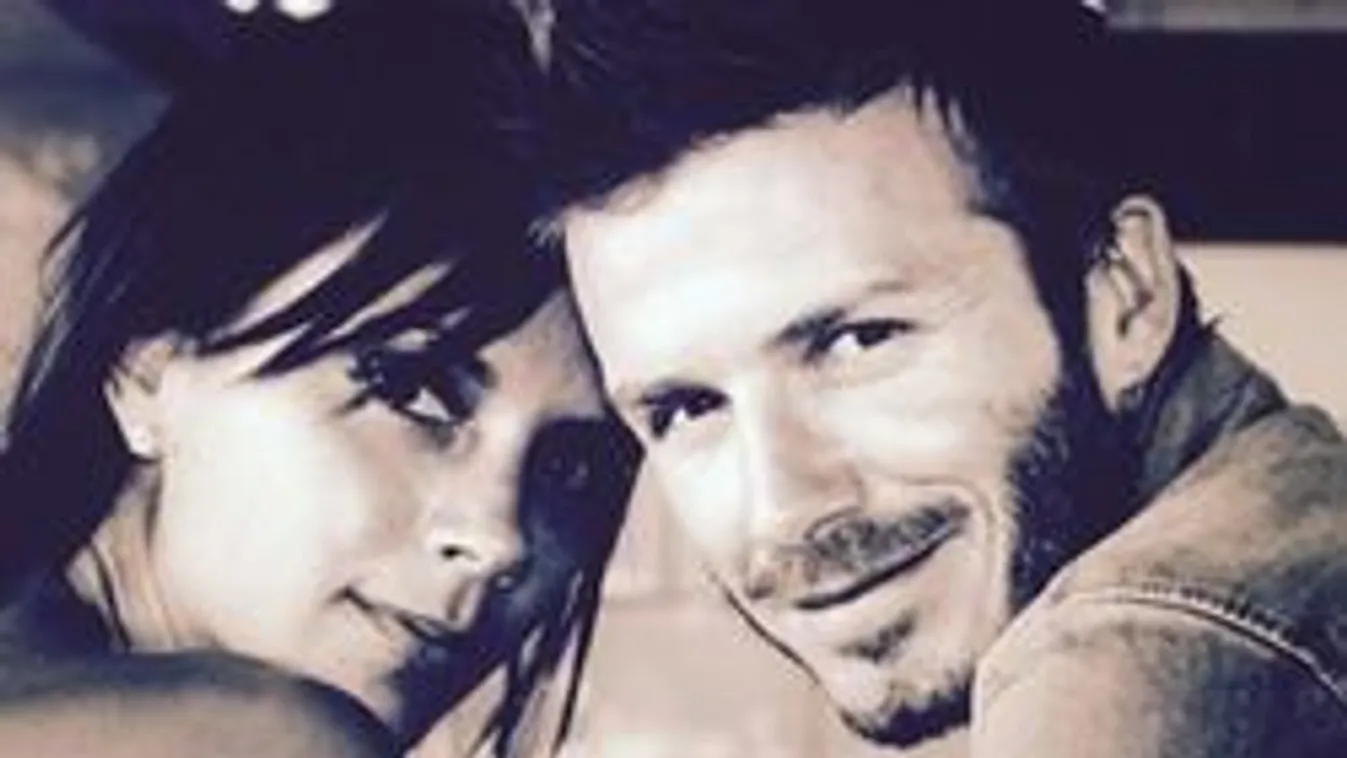 Így cukiskodnak Beckhamék