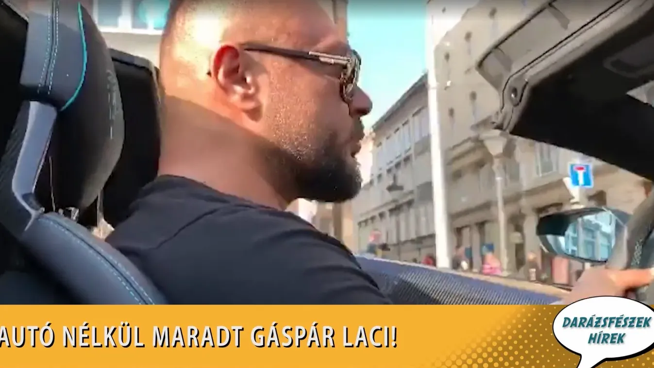 Vége a luxus életnek, elvették Gáspár Laci összes autóját – videóval