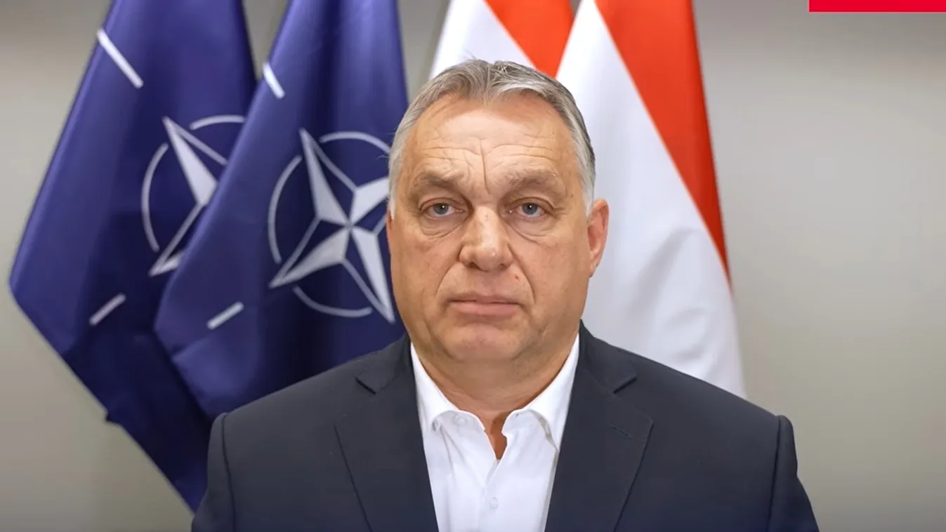 Üzenetet küldött Orbán Viktor a NATO-csúcsról