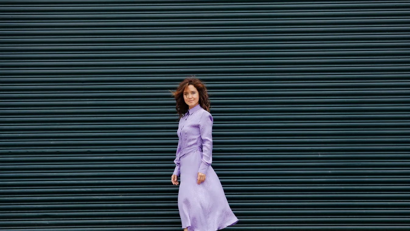 Beautiful  woman in urban background