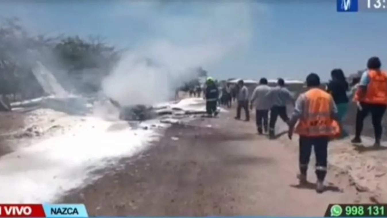 Megrendítő videó: lezuhant egy gép, az összes utas szörnyethalt