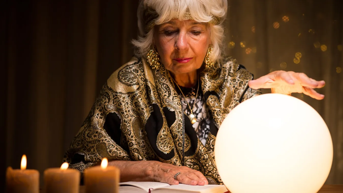 Old,Fortune,Teller,Is,Learning,How,To,Use,Crystal,Ball