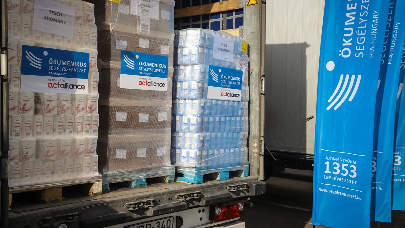 28 tonna tartósélelmiszer-adományt indított Kárpátaljára az Ökumenikus Segélyszervezet