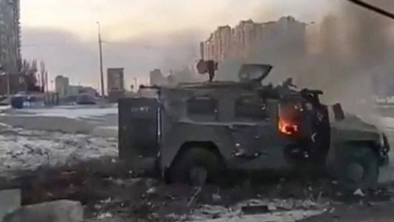 Ukrainian forces destroy Russian armored vehicle in Kharkiv
