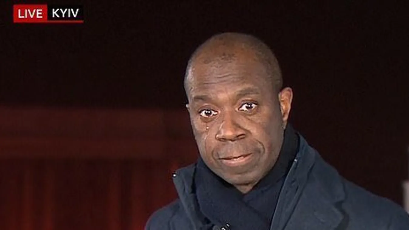 Élő adásban sírta el magát az ukrán tudósító