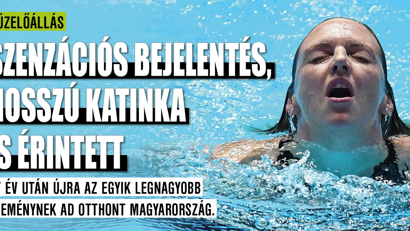 Szenzációs bejelentés, Hosszú Katinka is érintett