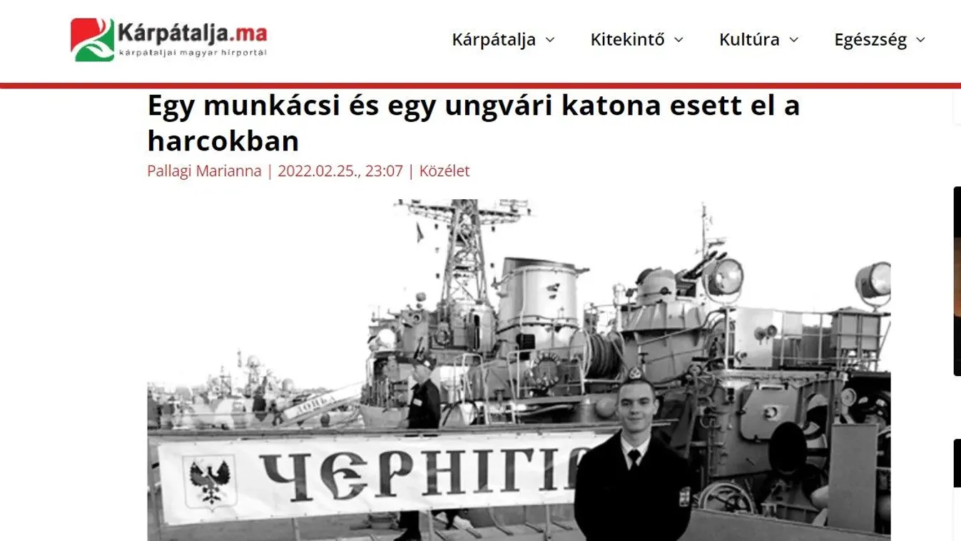 Megszólalt az ukrán-orosz háború magyar származású hősi halottjának felesége