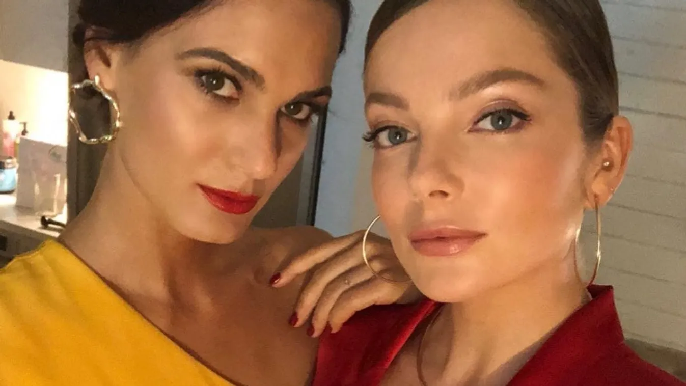 Bugyiban fotózta a barátnője Mihalik Enikőt