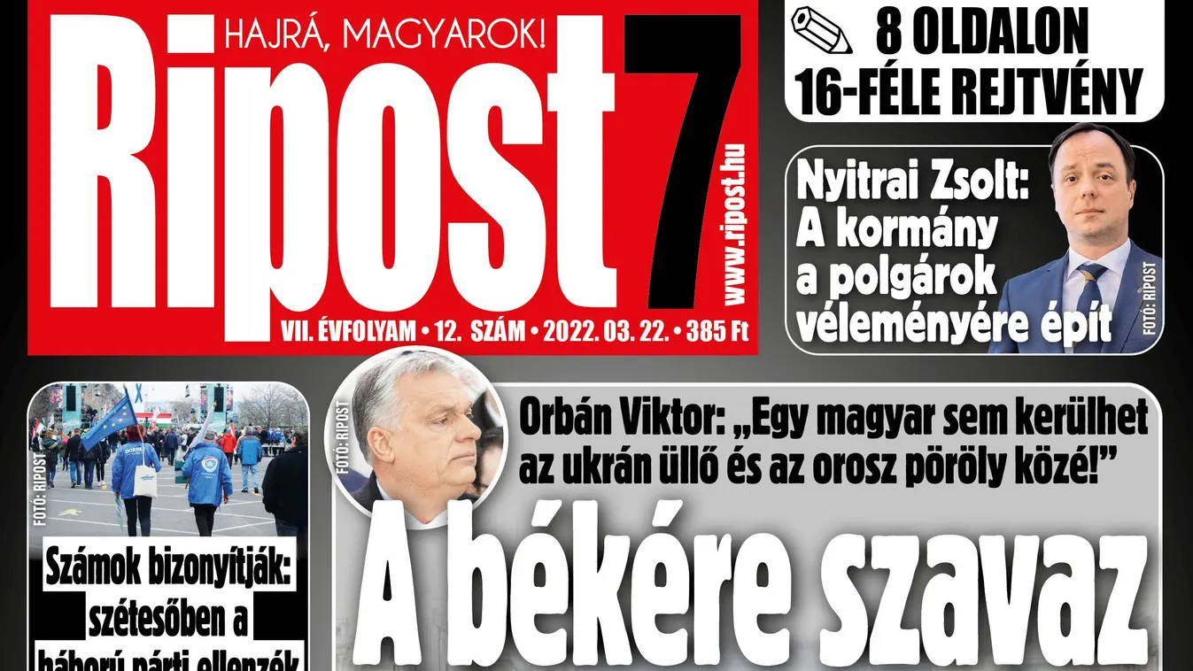 Megjelent a Ripost7 legújabb száma!