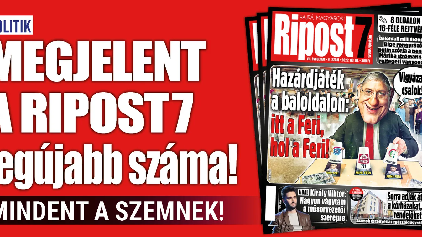 Megjelent a Ripost7 legújabb száma!