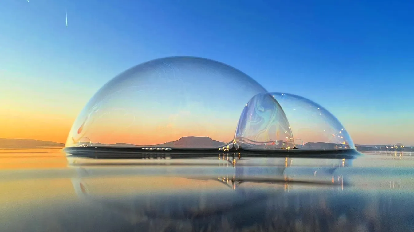 Kupola alá került a Badacsony, úgy néz ki, mint egy űrbázis