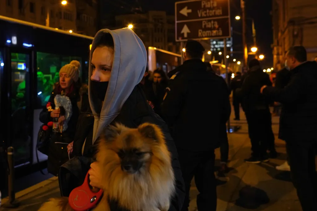 Bukarestbe érkező ukrán menekültek