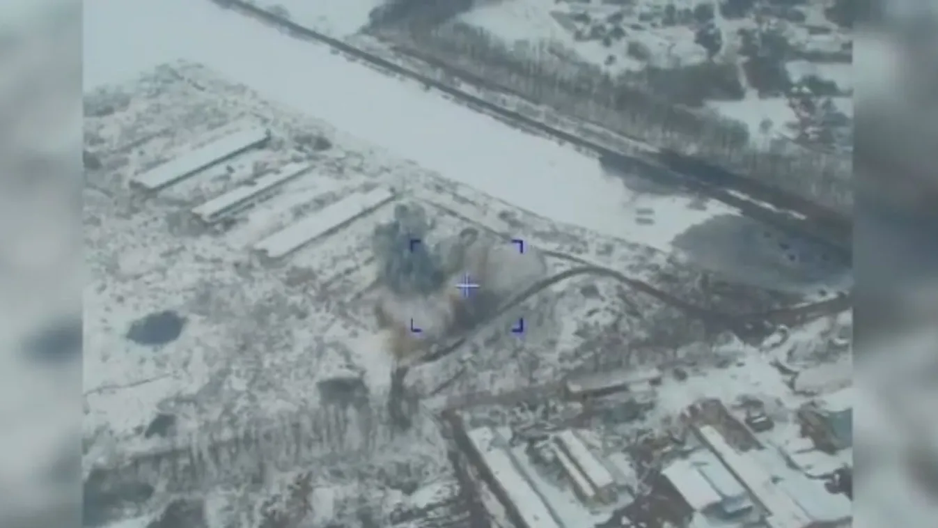 Videón, ahogy becsapódik az oroszok brutális rakétája