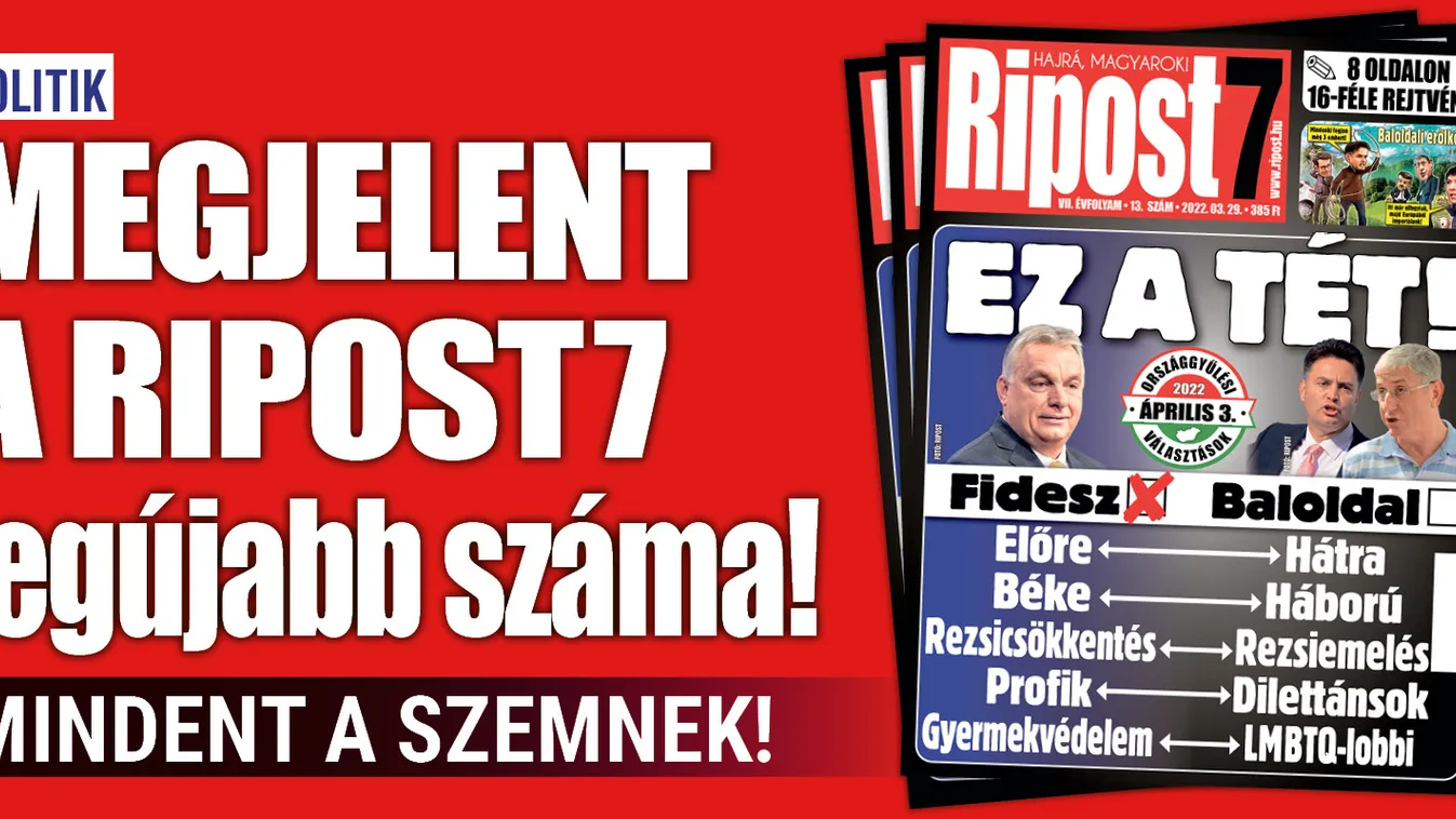 Megjelent a Ripost7 legújabb száma