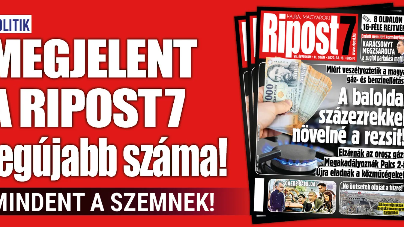 Megjelent a Ripost7 legújabb száma
