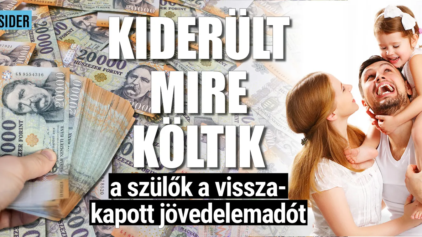Erre költik a szülők a visszakapott adót