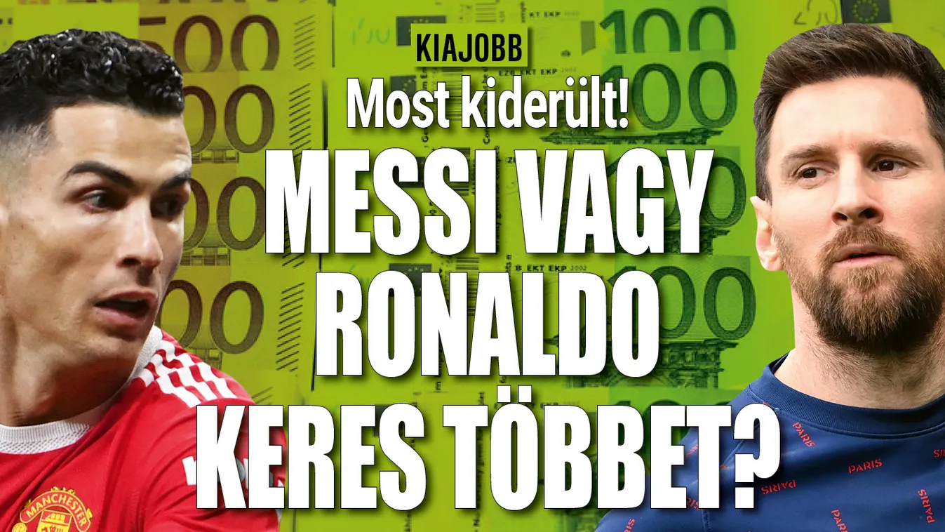 Döbbenetes, ennyit keres Messi és Ronaldo