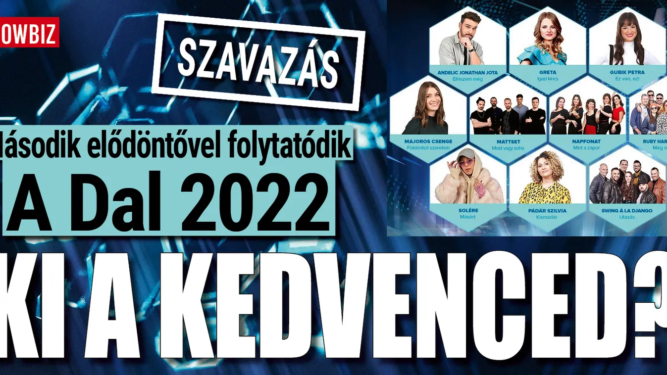 Folytatódik A Dal 2022: ki a kedvenced?