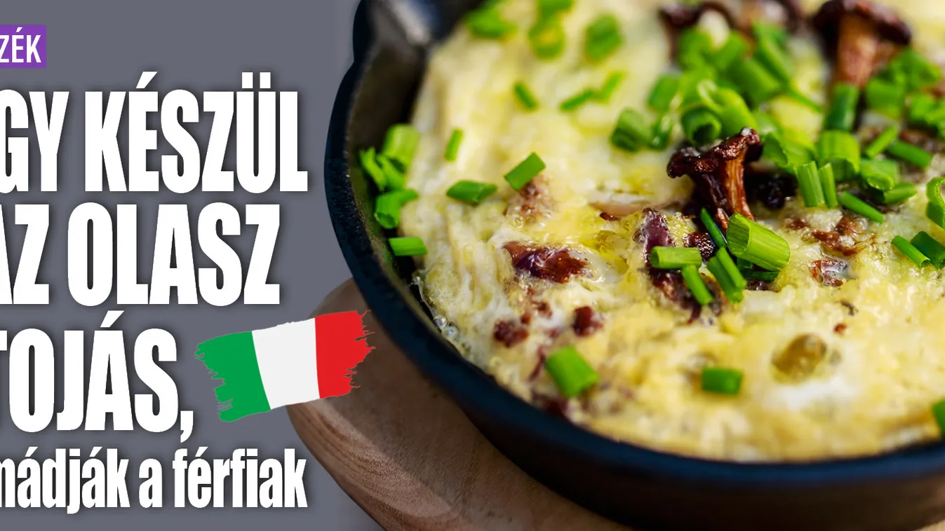 Így készül az olasz tojás, imádják a férfiak