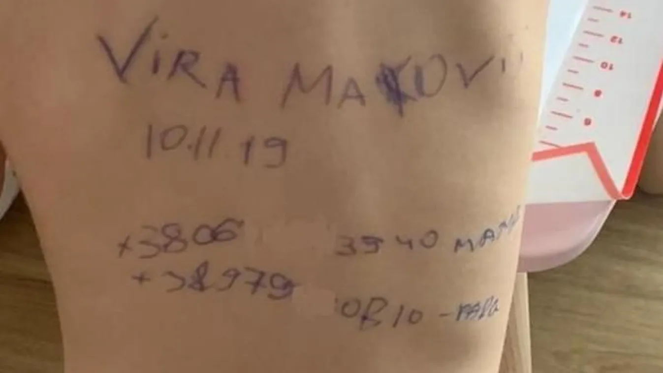 Gyermekeik bőrébe írják adataikat az ukrán anyák