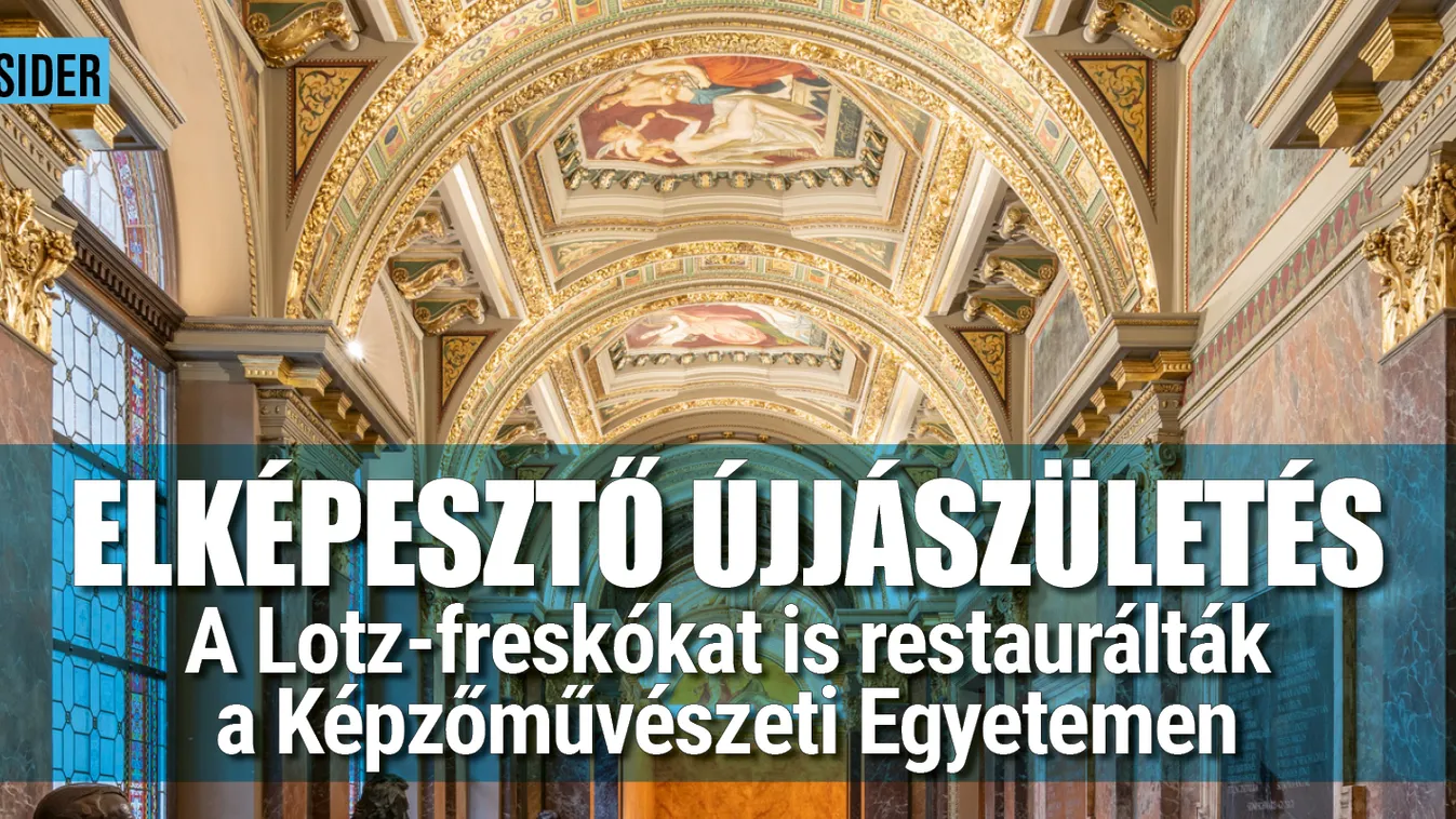 Restaurálták a Lotz-freskókat a Képzőművészeti Egyetemen