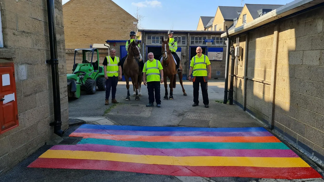 Nem vicc: érzékenyítő tréninget tartanak a "homofób angol rendőrlovaknak"