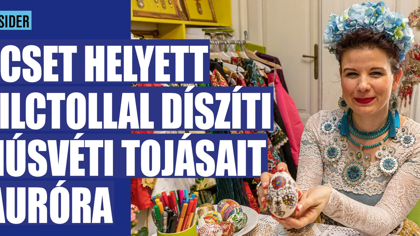 Így készül az egyedi húsvéti tojás egyetlen eszközzel