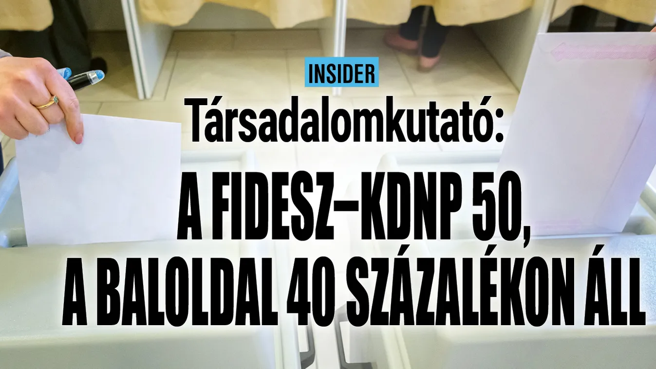 A Fidesz-KDNP 50, a baloldali összefogás 40 százalékon