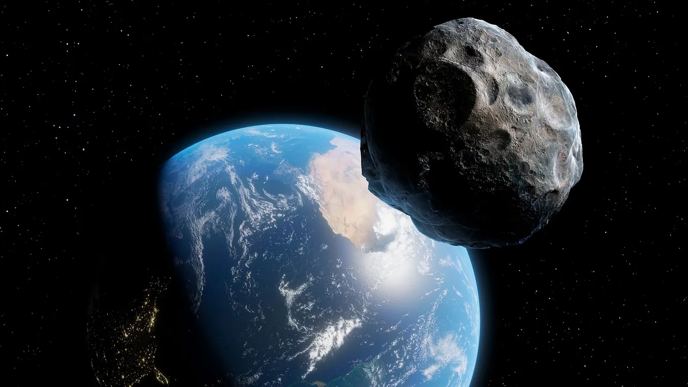 An asteroid approaching Earth