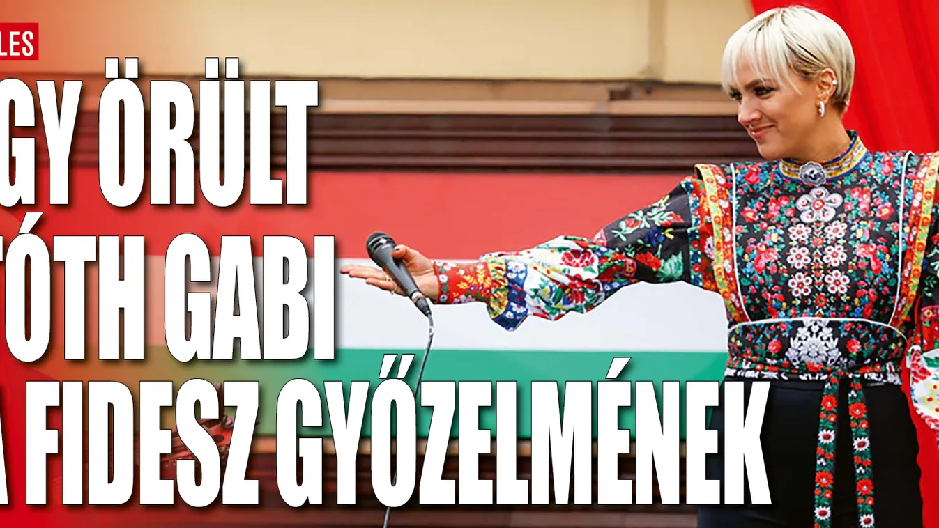 Így örült Tóth Gabi a Fidesz győzelmének – Fotó
