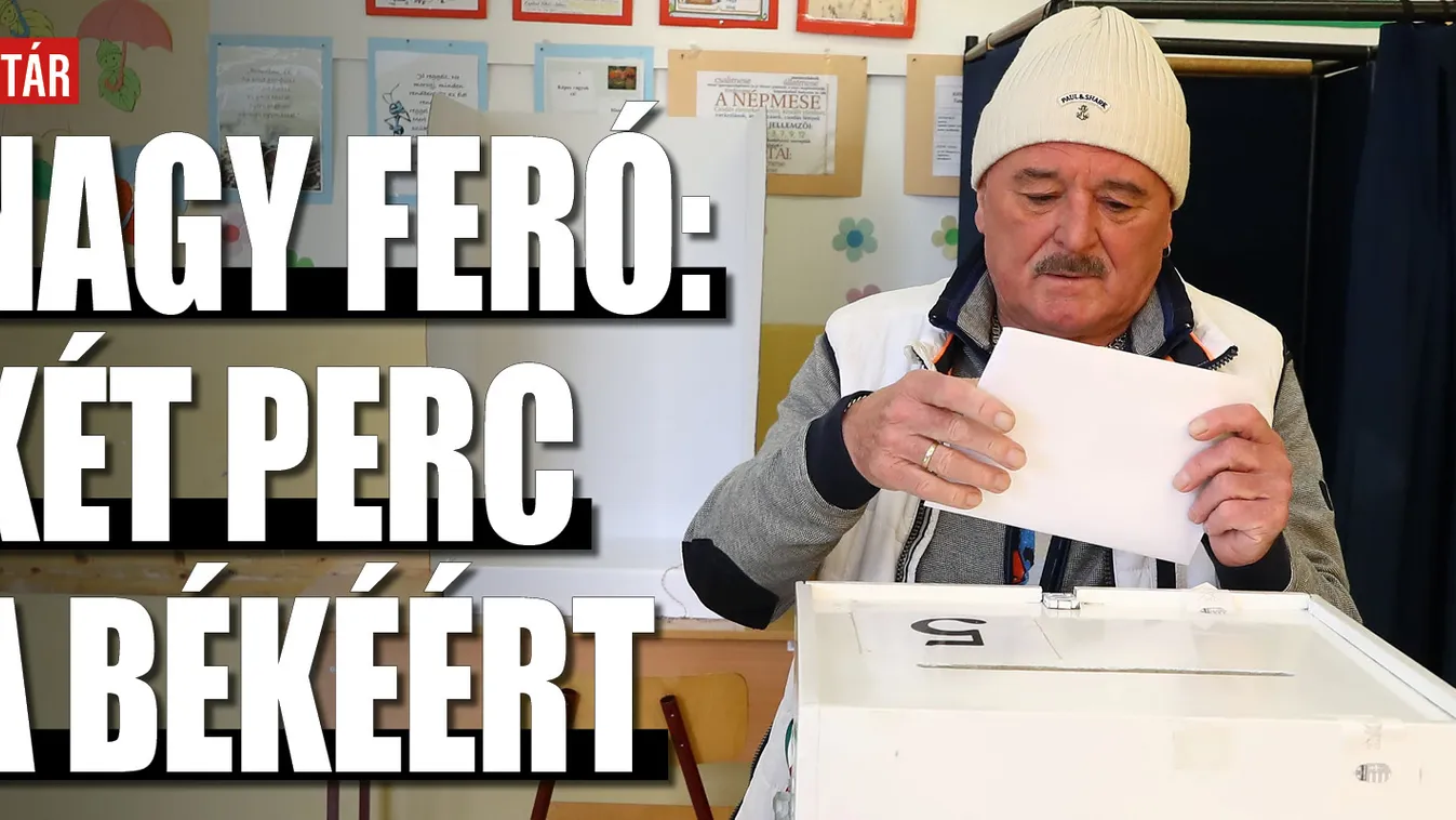 Két perc a békéért - mondta szavazás után Nagy Feró