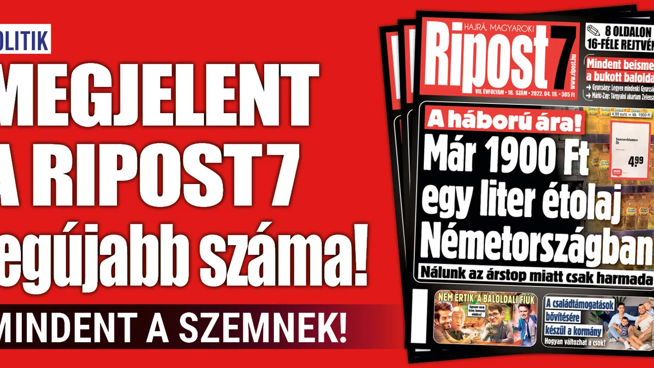 Megjelent a Ripost7 legújabb száma!