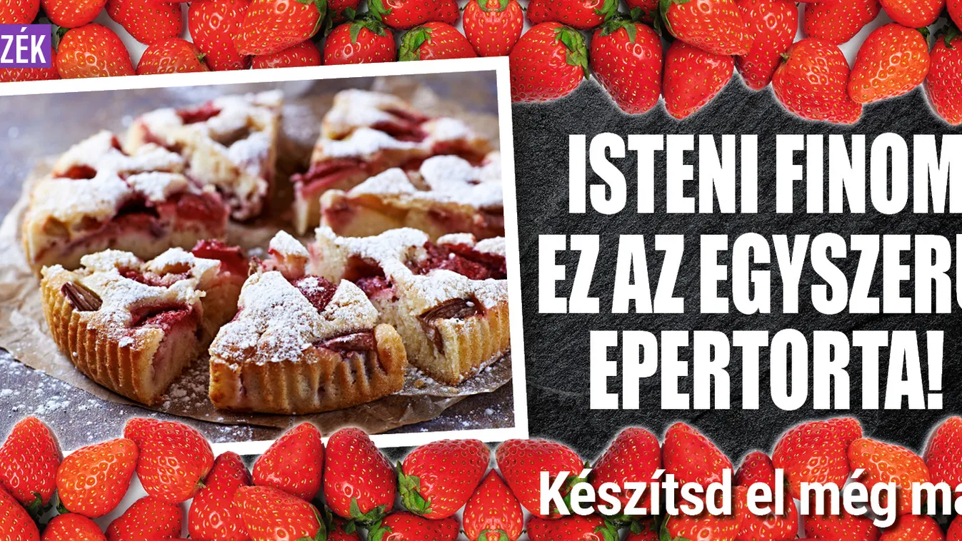 Isteni finom ez az egyszerű epertorta! Készítsd el még