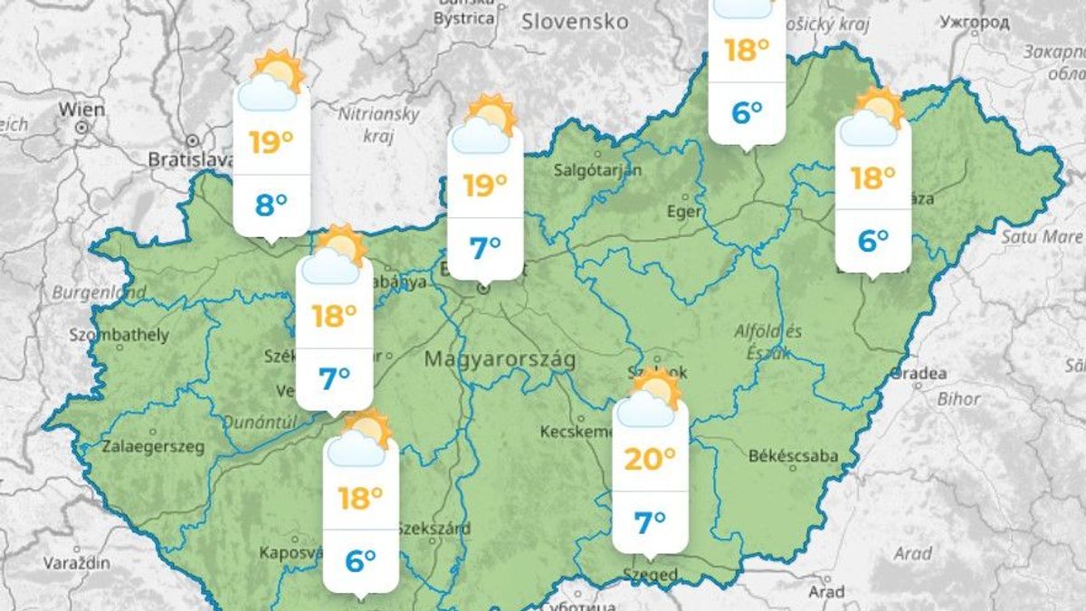 Már látni, milyen lesz az időjárás a hétvégén