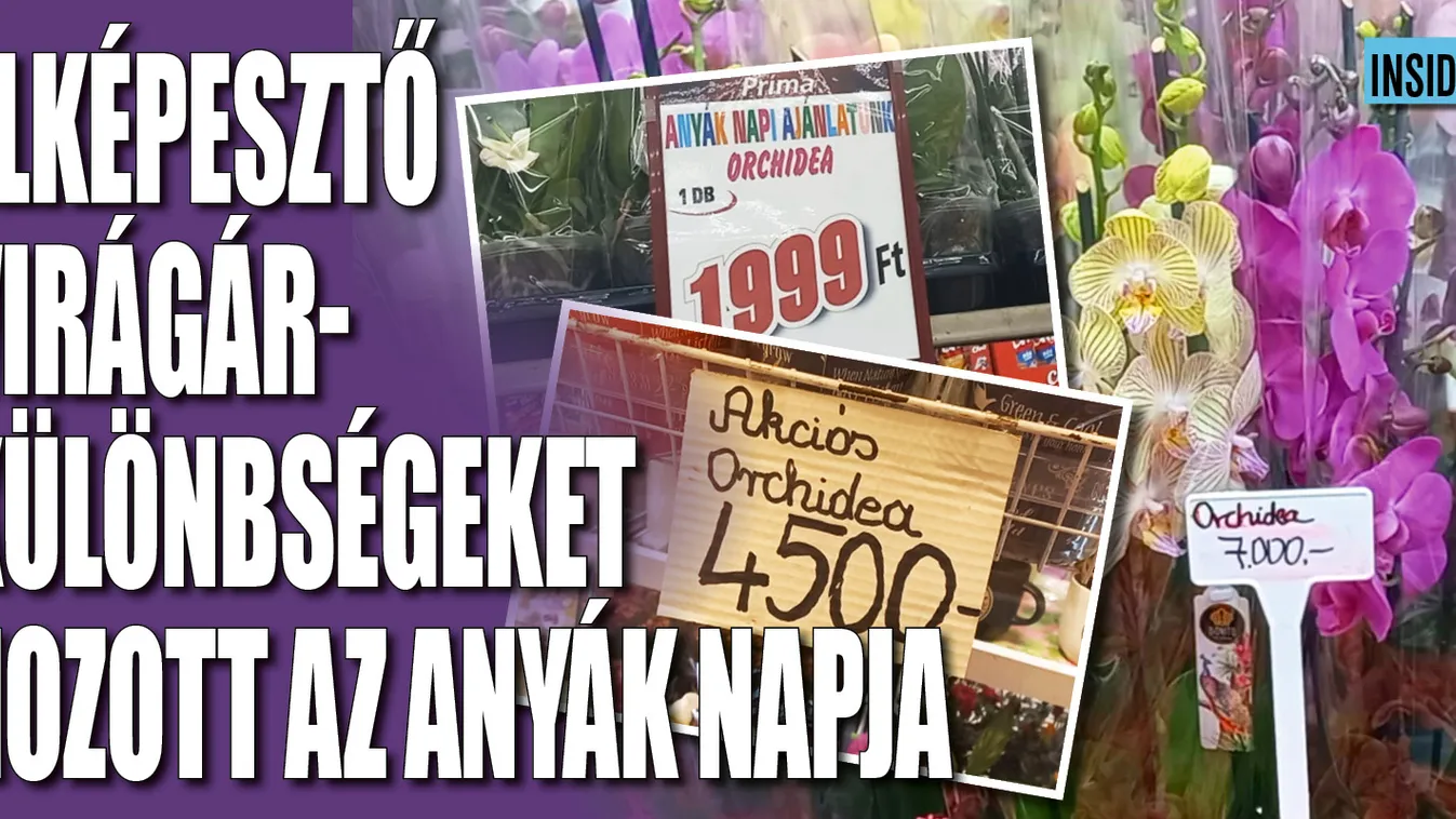 Elképesztő virágárkülönbségeket hozott az anyák napja