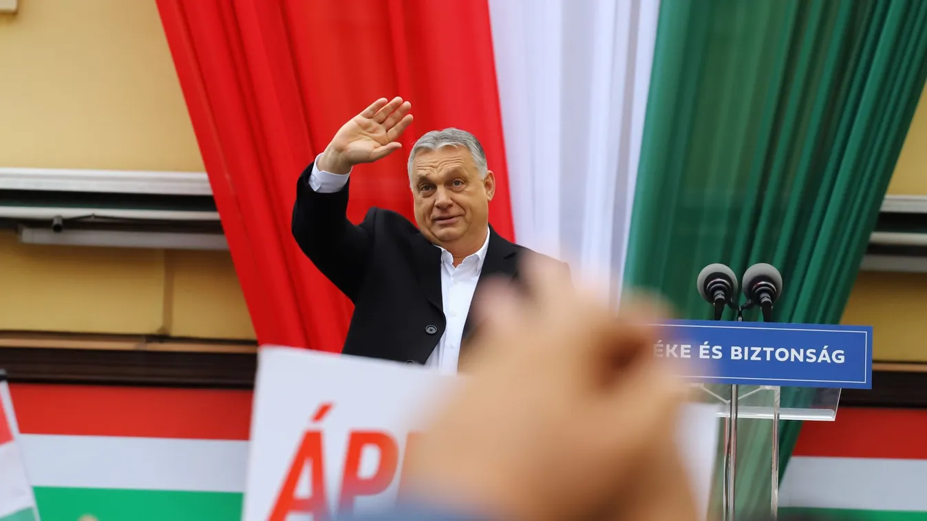 Orbán Viktor: a választás tétje béke és biztonság vagy háború