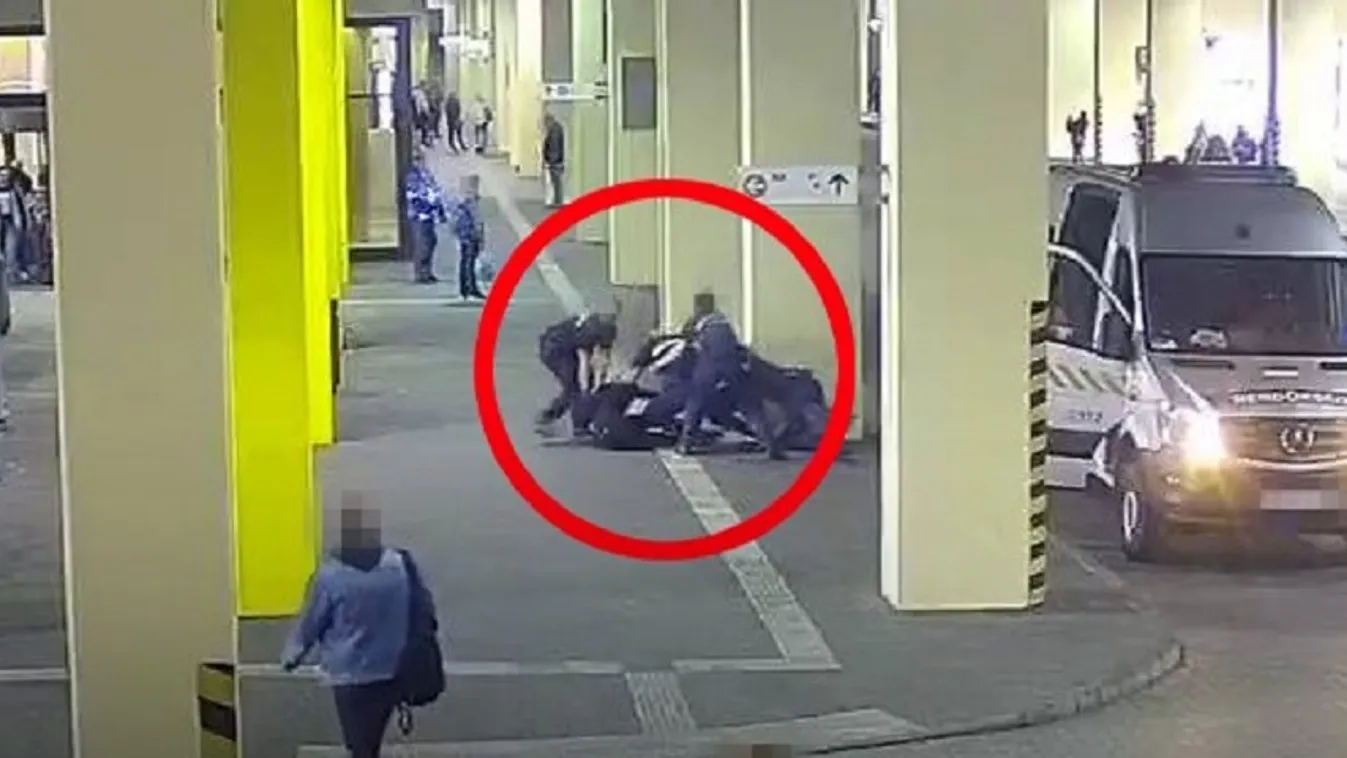 A rendőr fegyverét akarta megszerezni egy fiatal - Videó