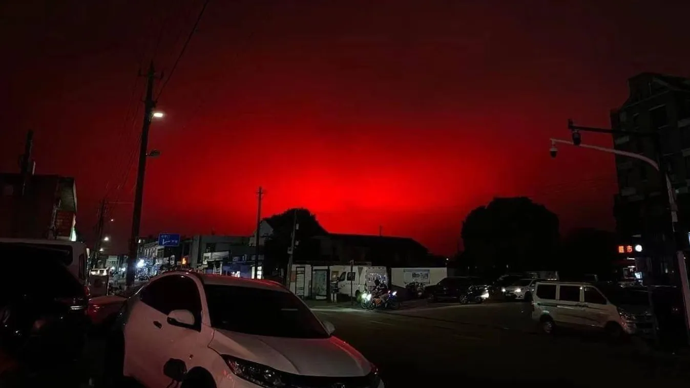 Vérvörösen kezdett izzani az égbolt